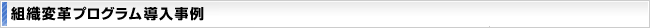 組織変革プログラム導入事例